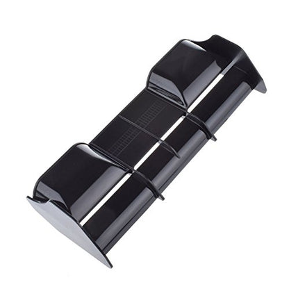 RC Car 1:8 Scale Accessories Rear Spoiler Tail Wing for 1/8 Models RC Off-Road Buggy Car (Black) - color: Black