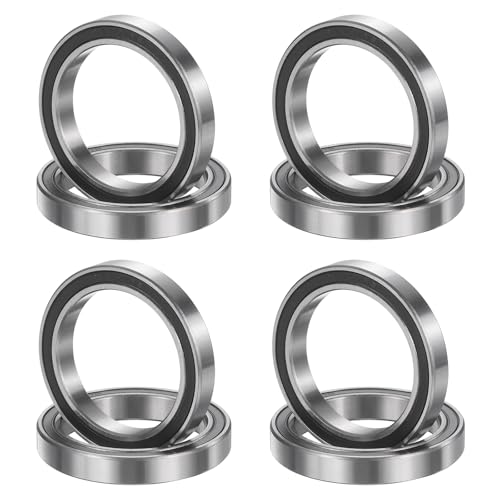 uxcell 8Pcs 6807 2RS 35mmx47mmx7mm Deep Groove Ball Bearings, Double Rubber Shielded Bearing Steel ABEC5 High Performance for Industrial Machinery Precision Transmission, Black - size: 6807 2RS 35mmx47mmx7mm