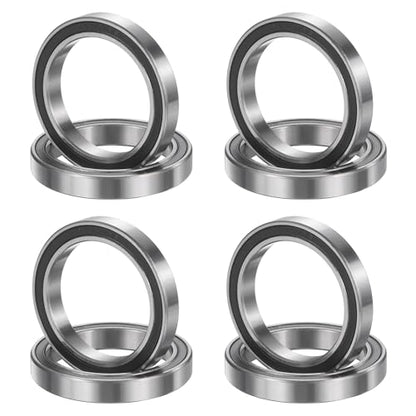 uxcell 8Pcs 6807 2RS 35mmx47mmx7mm Deep Groove Ball Bearings, Double Rubber Shielded Bearing Steel ABEC5 High Performance for Industrial Machinery Precision Transmission, Black - size: 6807 2RS 35mmx47mmx7mm