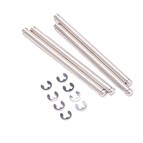 Upgrade Suspension Pins with E Clips 48mm 4PCS Stainless Steel Hinge Pin Set Compatible with Traxxas Slash 2W D 1 10 RC Car Parts Replacement