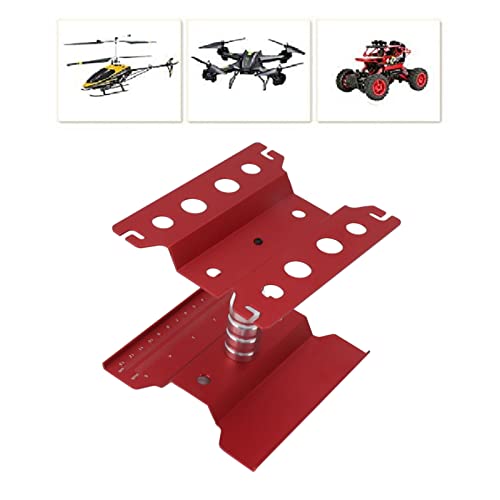 AYNEFY Rc Car Work Stand,Aluminum 360 Degree Rotation RC Car Maintenance Workstation Repair Table RC Car Display Bracket for Off Road Vehicle Shipping Drafting Tables(Red) - color: Red