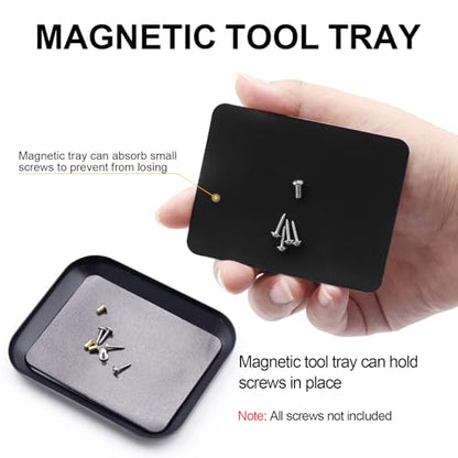 RC Tool Kit 12PCS Hex Screwdriver Nut Driver Set | Short Handle RC Tools with Hex, Phillips, Flat Drivers & Pliers for 1/18 1/24 RC Crawler, SCX24, TRX4M, Axial, Traxxas - color: Black