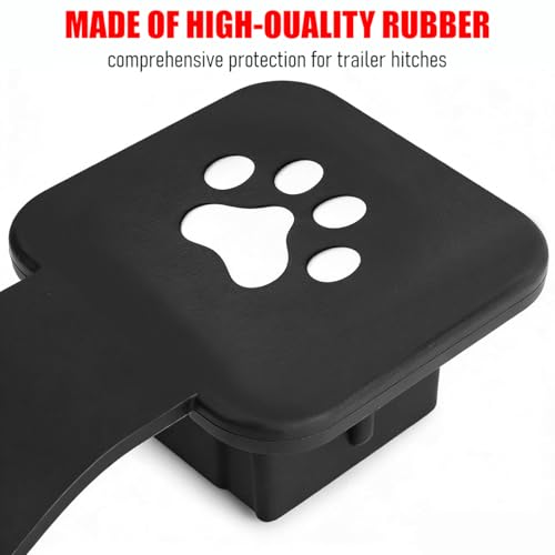 2" Trailer Hitch Cover, Silicone Dog Paw Square Hitch Cap Tube Plug Insert for 2 Inch Receivers, Trailer Exterior Tow Receiver Tube Plug Cap, Universal for Truck Sedan ATV - color: Dog Paw