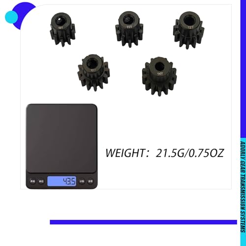 32P 3mm Motor Pinion Gear Set 10T 11T 12T 13T 14T for 1/10 Axial Capra 1.9 Scx10ii iii Yeti Rbx10 Ryft Wraith Bomber Rr10 Smt10 Spawn Axp8 Gilamon Upgrades Parts