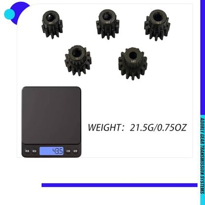 32P 3mm Motor Pinion Gear Set 10T 11T 12T 13T 14T for 1/10 Axial Capra 1.9 Scx10ii iii Yeti Rbx10 Ryft Wraith Bomber Rr10 Smt10 Spawn Axp8 Gilamon Upgrades Parts