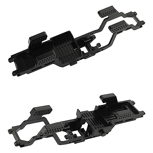 TRX4M CNC Aluminum Alloy One Body Chassis Kit Frame Girder for 1/18 RC Crawler Car TRX4-M Upgrade Parts - color: Black