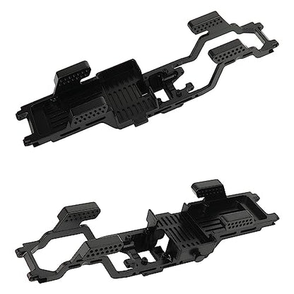 TRX4M CNC Aluminum Alloy One Body Chassis Kit Frame Girder for 1/18 RC Crawler Car TRX4-M Upgrade Parts - color: Black