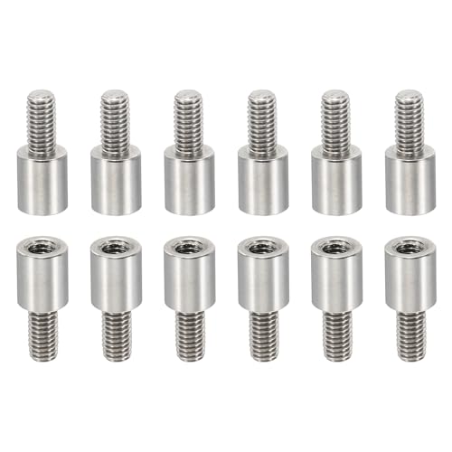 PATIKIL 24pcs M3 Standoffs, M3 6+6mm Spacer Standoffs Steel Threaded Standoffs Screws Kit 3mm ID 5mm OD Metric Male Female Thread Adapters for Circuit Board PCB RC Drones Motherboard - size: 6+6mm L