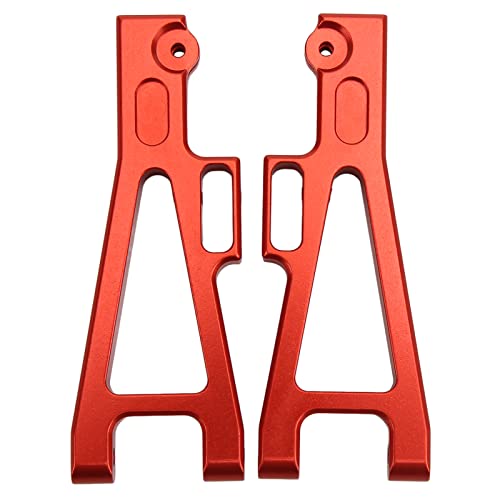 Metal RC Suspension Arm Set for JLB 1/10 Truck, Sturdy and Durable Front Rear Forearm, Perfect for DIY Upgrade, (Red) - color: red