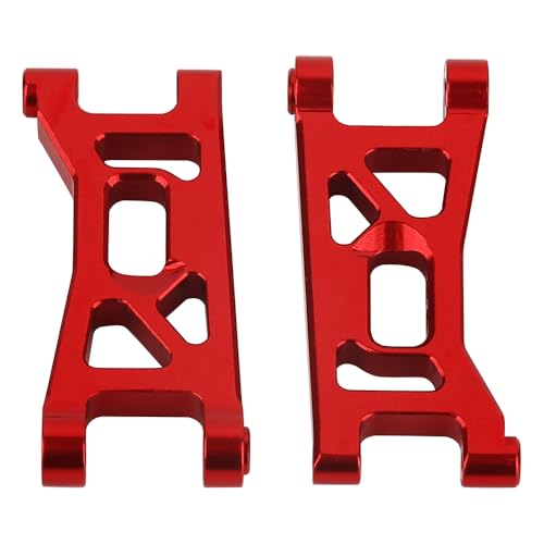 8 Sets Aluminum Steering Knuckles, C Hubs Front Rear Shock Mount Suspension Arms Transmission Cover Wheel Hex for 1/24 Buggy Losi Micro-B Upgrade (red)-964 - color: Red