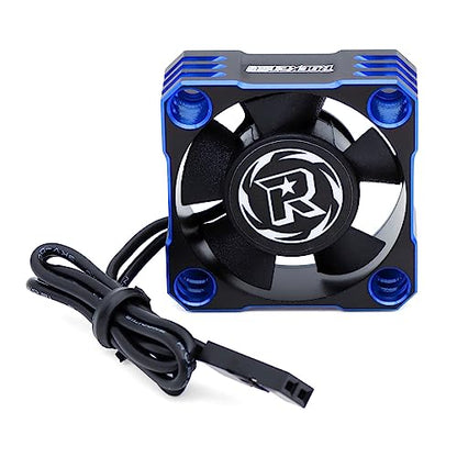 Surpass Hobby 30mm Motor Cooling Fan,28000RPM ESC Cooling Fan,Rc Heatsink for 1/8 1/10 1/12 RC Car 540 550 Brushless Motor (Black Blue) - color: blue