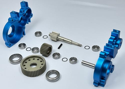 Dhawk RC10gt Transmission Case Conversion Kit (Blue) for Team associated RC10gt