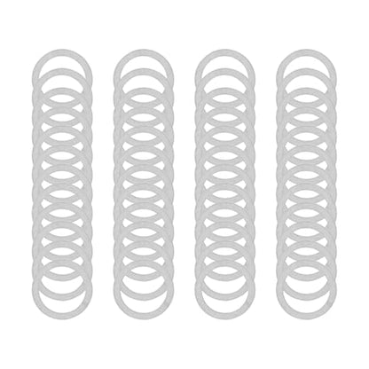 M6×8mm 304 Stainless Steel Shim Washers, 48-Piece Fine-Tuning Spacer Set | Four 0.1/0.2/0.3/0.5mm thickness options for accurate clearance adjustment, CNC alignment, small machinery and DIY repair - size: M6x8