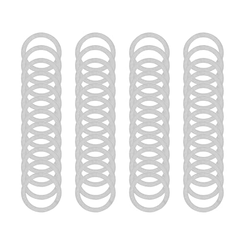 M6×8mm 304 Stainless Steel Shim Washers, 48-Piece Fine-Tuning Spacer Set | Four 0.1/0.2/0.3/0.5mm thickness options for accurate clearance adjustment, CNC alignment, small machinery and DIY repair - size: M6x8