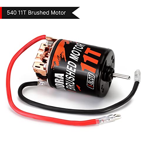 INJORA 540 Brushed Motor Waterproof 5-Slot 11T for 1/10 Scale RC Model Car Crawler Truck Buggy (INM10) - size: 11T