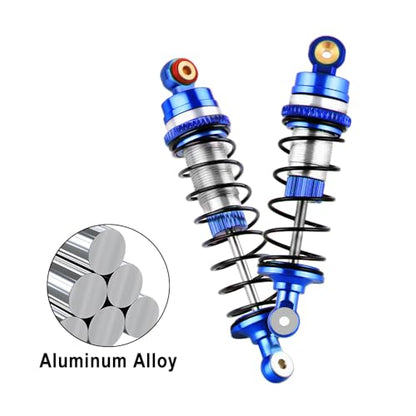 GLOBACT RC Shocks for LOSI 1/16 Mini-B 1/18 Mini-T 2.0 LOS314004 (Blue) - color: Blue