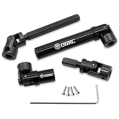 OGRC 2Pcs Center Driveshaft Steel Drive Shaft for Axial SCX24 Deadbolt AXI90081 Upgrate Parts
