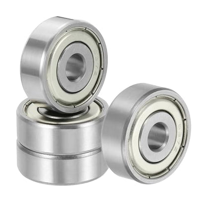 uxcell 4 Pack 637ZZ Deep Groove Ball Bearings, 7x26x9mm Chrome Steel Double Shield Bearing for Electric Motor, Home Appliances, Garden Machinery, (ABEC5) - size: 637ZZ