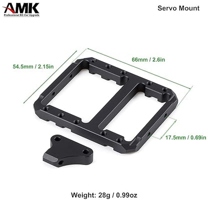 AMK Aluminum Alloy SCX10 II Servo Mounting Bracket LCG Frame Bumper Mount for Axial SCX10 Upgrades Element Enduro(Servo Mount) - color: Servo Mount