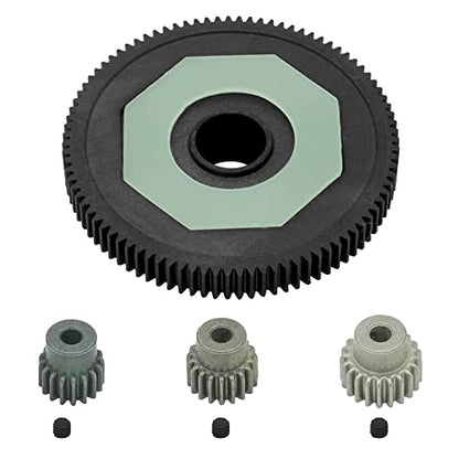 OGRC 91T Spur Gear Differential Gear for 1/10 Arrma Senton Typhon Granite | Steel 48DP 91T Slipper Gear with 17T 19T 21T Pinions Gear Set for 1/10 Arrma Senton Typhon Granite 4X4 RC Truck #ARA311030