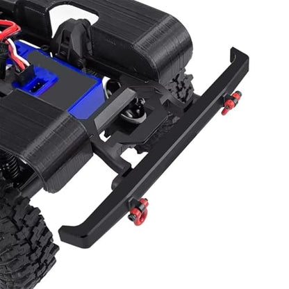 RC Bumper For TRX4M K10 1/18 Aluminum Front Rear Bumper With Tow Trailer Hook RC Crawler Car Upgrade Parts Accessories(Rear) - color: Rear