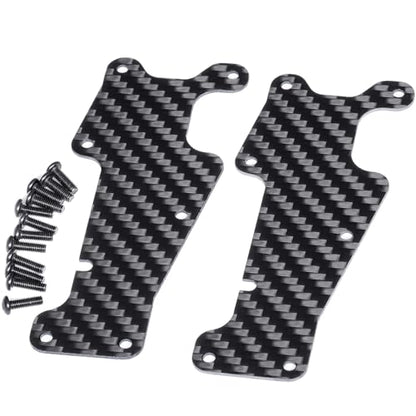 Front & Rear Suspension Arm Covers Carbon Fiber Dust Cover Proof Protection Plate for 1/8 Tra-xxas Sledge 4WD Monster Truck Upgarde Parts