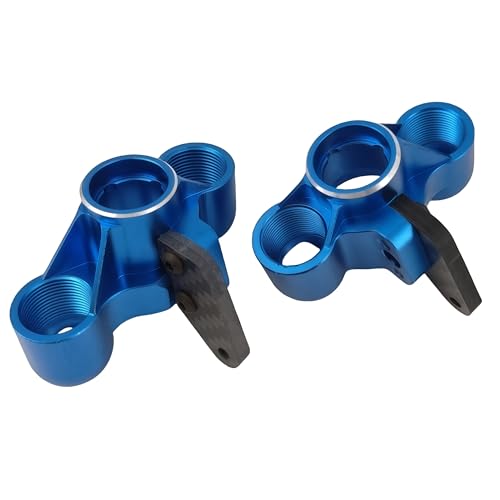 Steering Knuckles & Caster Blocks for ARRMA Kraton Outcast Notorious 6S (Blue) | Aluminum,Front,Pivot Balls,1/8 Scale,BLX,AR330505 ARAC9366,CNC Machined,High Strength,Precision Fit - color: Blue