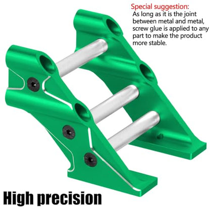 RC Wing Mount Upgrades Part for 1/10 Kraton Outcast 4X4 4S V2 BLX,Alloy Rear Wing Mount Hops Up,Replace ARA320631,Green - color: Green(parts)