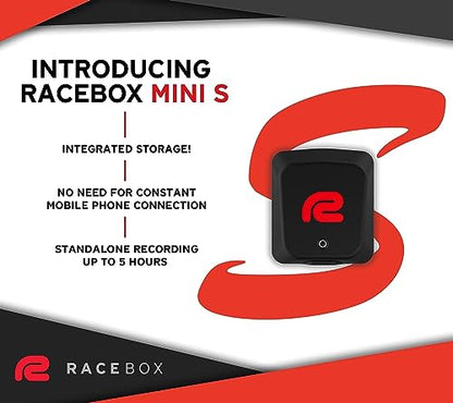 Mini S - Standalone GPS Based Performance Meter Box 25Hz - Car and Motorcycle Lap Timer and Drag Meter with Mobile App - Vehicle Racing Timing System