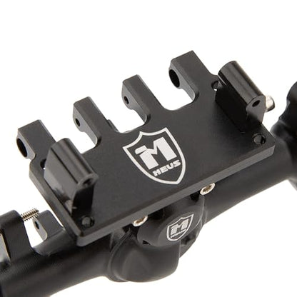 MEUS Racing +6.2mm SCX24 Portal Axles for Axial 1/24 SCX24 RC Crawler (Black) - color: Black
