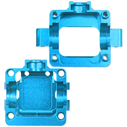 Aluminum Alloy Differential Gearbox Housing Cover Gear Box Shell Compatible with Wltoys 284131 K969 K989 P929 1/28 RC Car (Blue) - color: Blue