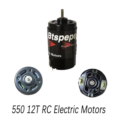 RC Motor 550 Brush Motor 11.1V Brushed Motor Controller High Speed Car Motor Inflatable Pump for Traxxas 1/10 Slash 2WD RC 1/10 Short-Course Truck