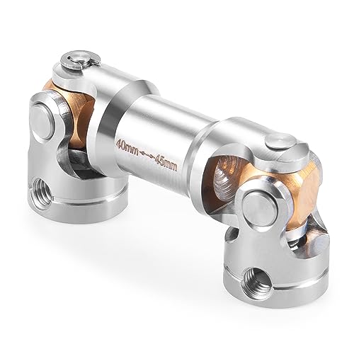 RC-Hub 1Pcs RC Driveshafts Metal Drive Shaft 45-50/47-57/55-67/60-80mm for 1:14 Tamiya Trailer Tractor Truck RC Crawler Car (40mm-45mm) - size: 40mm-45mm