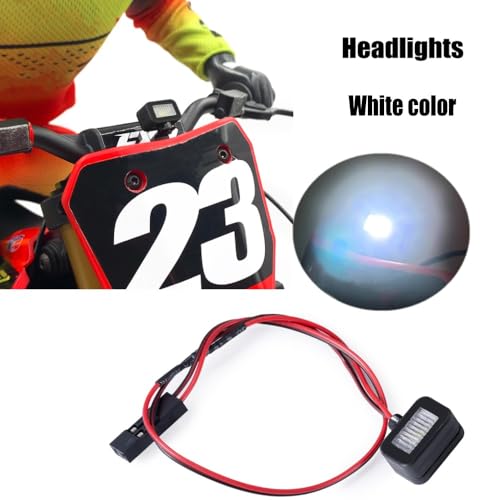 1/4th RC Motorbike Led Light Kit Headlight Taillights Front/Rear Lamp Upgrades for 1/4 LOSI PROMOTO-MX