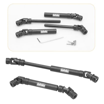 daitoku Steel Centre Drive Shaft CVD Driveshaft Upgrade Parts 105-155mm for 1/10 Axial SCX10 Redcat Gen7 /Pro RC4WD D90 RC Crawler Car (2PCS)