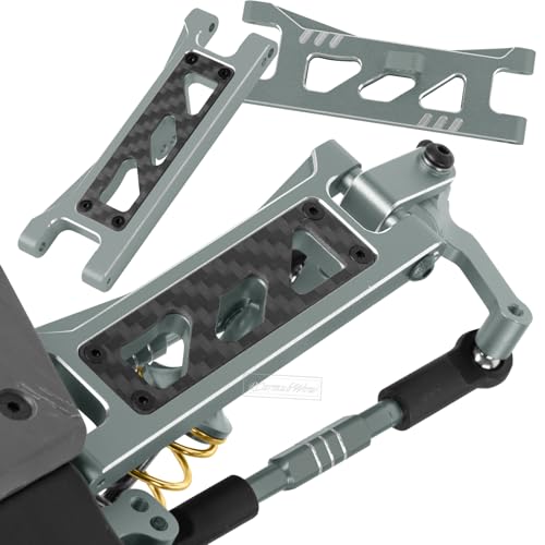 RC Upgrades Part for 1/10 ECX 2WD Series RC Car,Alloy Adjustable Turnbuckles Camber Links,Suspension Arms,Left Right Caster Blocks,Front Steering Block,Rear Stub Axle Carriers,Titanium - color: Titanium(1set)