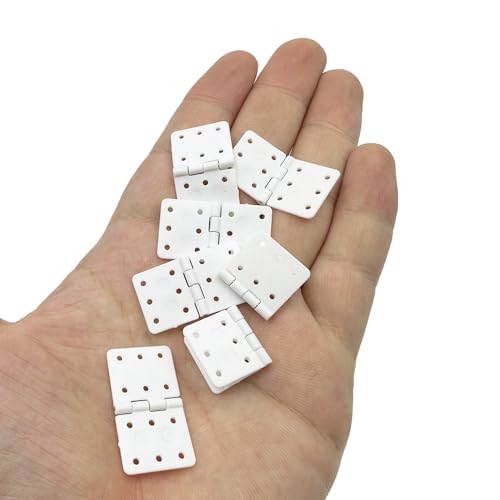 25PCS RC Airplane Pinned Nylon Hinges for RC Plane Replacement Parts Fixed Wing Model Airplane Loose-Leaf (Medium 16X29mm) - style: Medium 16X29mm