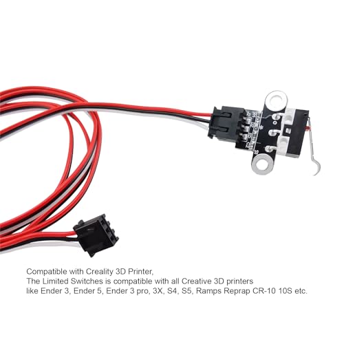 6Pcs 3D Printer Endstop Limit Switch and Ender 3 Limit Switch Cables 3 Pin for 3D Printer Parts Ramps1.4, Compatible with Ender 3, Ender 3 v2, Ender 3 s1, Ender 5, Ender 3 pro, Prusa i3, Mega-S, etc. - style: 6Pcs 3D Printer Endstop Limit Switch and Cable