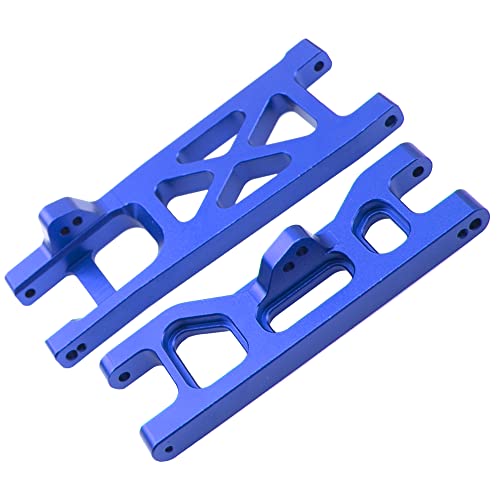 ShareGoo Aluminum Alloy Front & Rear Lower Suspension A-Arms Set Upgrades Part Compatible with Horizon ECX 1/10 2WD Ruckus Axe Brutus Circuit AMP MT/DB Crush RC Car Buggy Tuck (Dark Blue) - color: Dark Blue