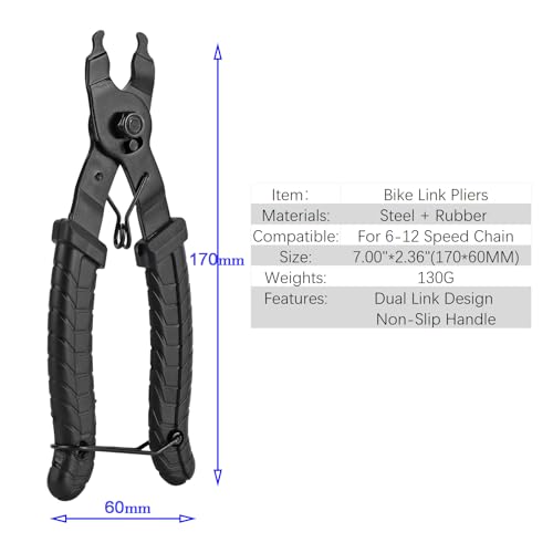 Bike Link Pliers,Bicycle Chain Tool for Bike Chain Link Removal Repair | bicycle link pliers for link remover and connector