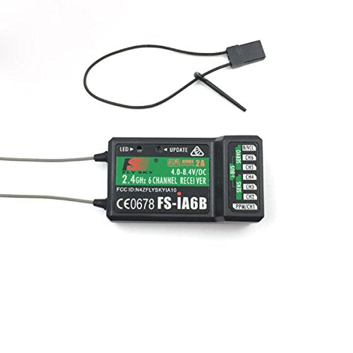 DTXMX Flysky FS-iA6B Receiver 6CH for FS-i6 FS-i6X FS-i6S RC Transmitter | 6 Channels 2.4GHz AFHDS2A Radio | PWM/PPM/i-Bus Output