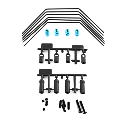 RC Upgrade Accessories for Tamiya for XV01 XV01T PRO FF04 for EVO 1/10 Front Rear Anti-roll Bar Sway Bar Kit Stabilizer Set 3 Hardnesses 54514 RC Car Upgrade Parts