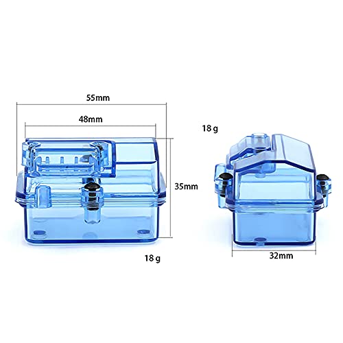 ESC Receiver Box Protective Case Cover Transparent Waterproof Sealed Box for Huanqi 727 Slash RC Boat Model Accessories