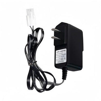 RC Battery Charger for 9.6V (8S) NiMH/NiCd Battery Packs, 250mA AC Plug Charger with Standard Tamiya Connector for RC Hobbies Airsoft Guns RC Cars RC Airplanes