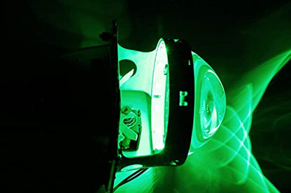 iJDMTOY Emerald Green 15-SMD LED Accent Ambient Lighting Kit Compatible with Car Motorcycle Projector Lens Demon Eye Retrofit - color: Green