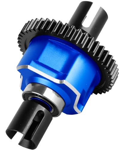 46T Center Differential Assembly #9585 Upgrades Part for Sledge 1/8,Heavy Duty Medium Carbon Steel & Aluminum Alloy RCarmumb RC Truck Replacement Upgrade,Navy Blue - color: Navy Blue(1set)