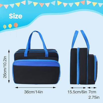 Carrying Case for 40 Monster Jam Trucks, Kids Toy Truck Storage Compatible with 40 Monster Jam Trucks, Holding for 1:64 Scale Monster Jam Trucks (Blue) - color: Blue