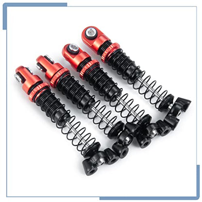 4PCS RC Aluminum Alloy Shocks Absorber Dampers | For Kyosho Mini Z 4x4 1/18 Scale Jimny 1/24 Scale Wrangler