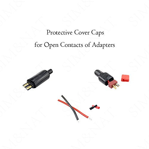 SIM&NAT RC Lipo Battery Charger Adapter Connector Splitter Cable, 8 in 1 Octopus Convert Wire to 4.0mm Banana Plug Compatible with TRX, Tamiya, EC3, JST, Futaba, XT60, T- Dean - style: Pack of 1