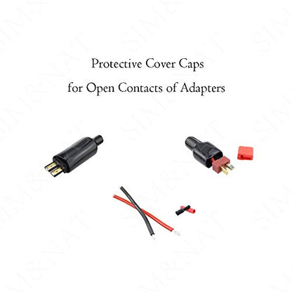 SIM&NAT RC Lipo Battery Charger Adapter Connector Splitter Cable, 8 in 1 Octopus Convert Wire to 4.0mm Banana Plug Compatible with TRX, Tamiya, EC3, JST, Futaba, XT60, T- Dean - style: Pack of 1